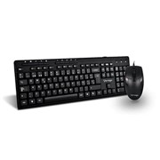 Kit Teclado multimedia en español y Mouse óptico Vorago KM-104, Interfaz: Cable USB