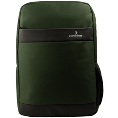 Mochila Perfect Choice verde bold, para laptops de 15.7"