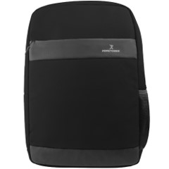 Mochila Perfect Choice negro bold, para laptops de 15.7"